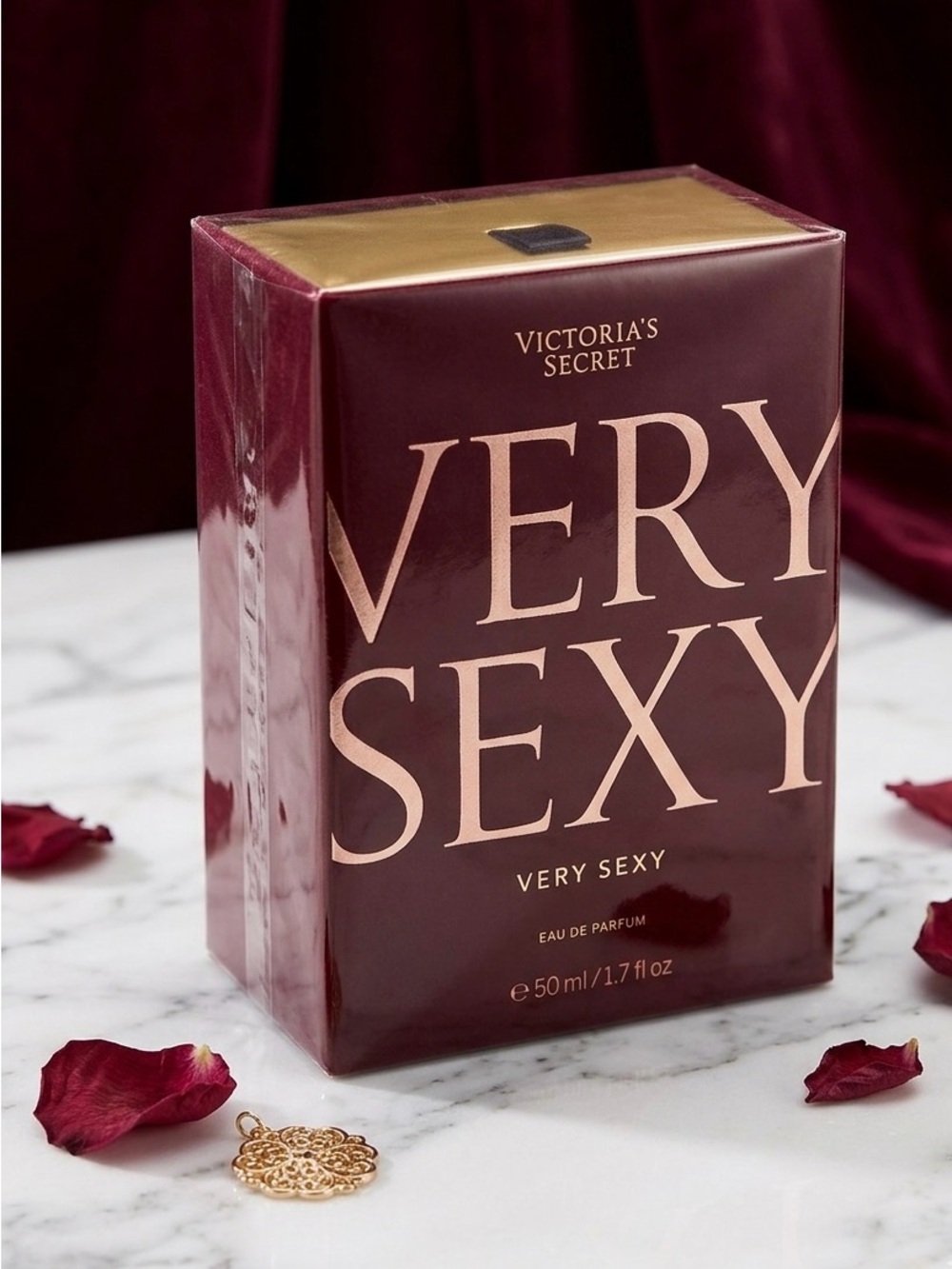 Victoria's Secret Very Sexy Eau de Parfum - Burgundy & Rose Gold